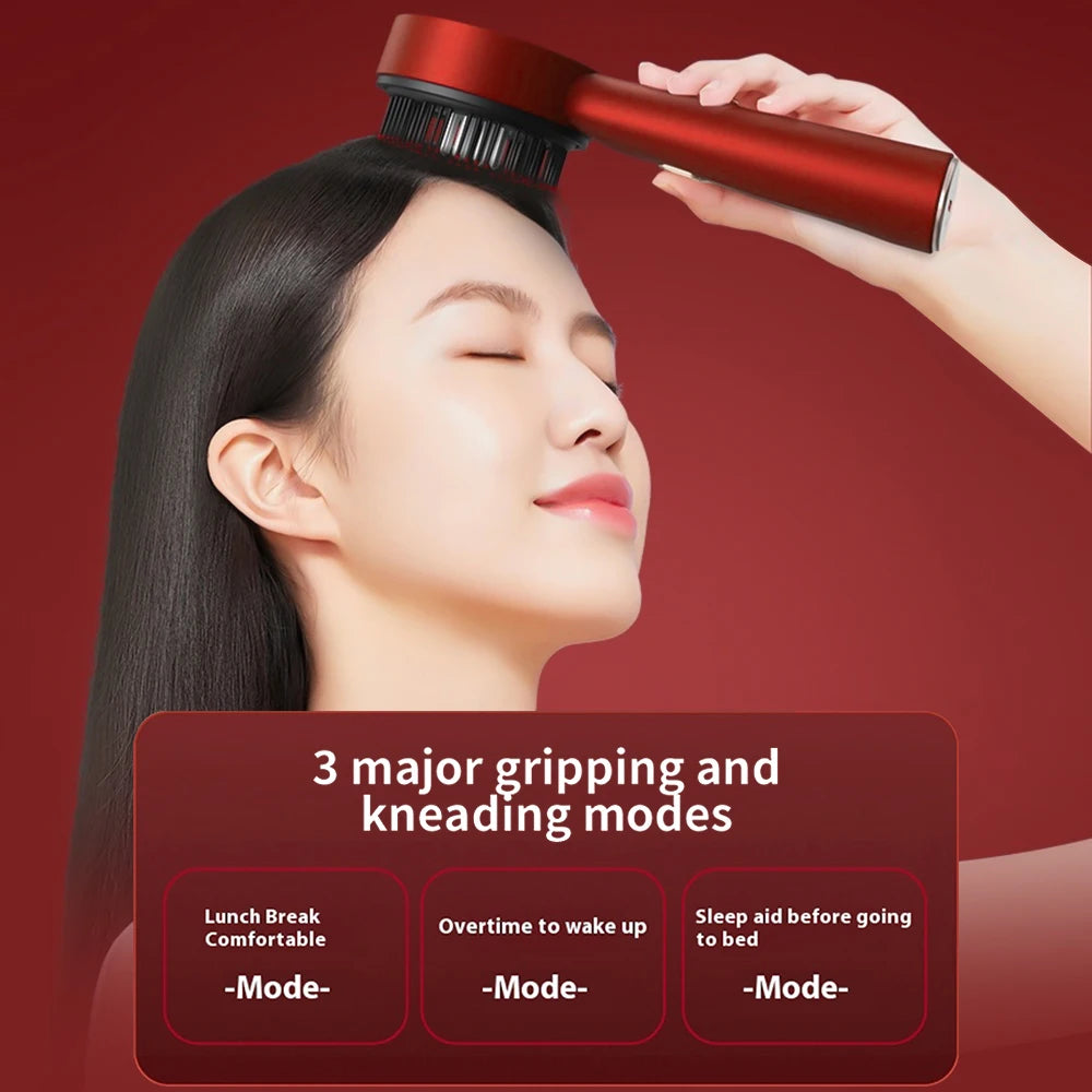 Electric Vibration Massage Comb With Hair Growth Oil