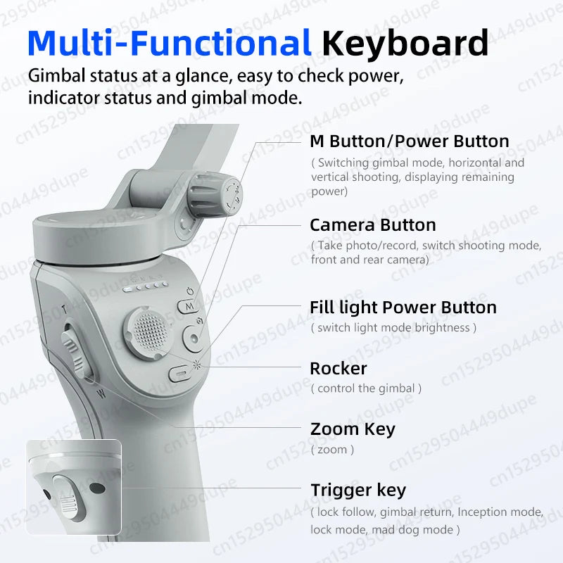 Handheld Gimbal Stabilizer Selfie