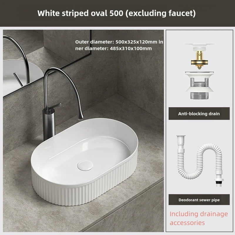 modern ceramic bathroom large sink