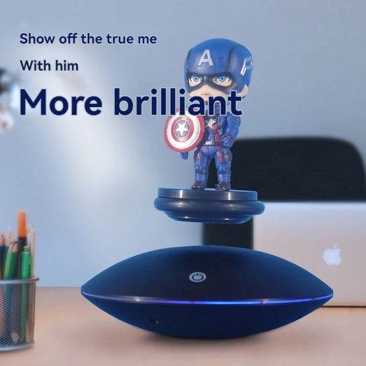 Magnetic levitation tray decoration in the shape of a flying saucer
