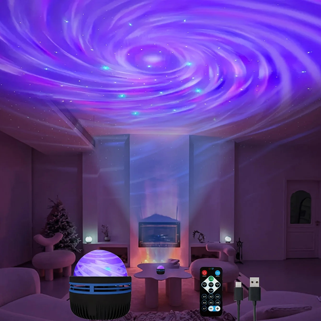 Starry Sky Galaxy Lamp Projector LED