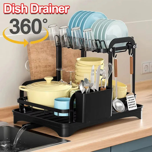 rotating storage rack double