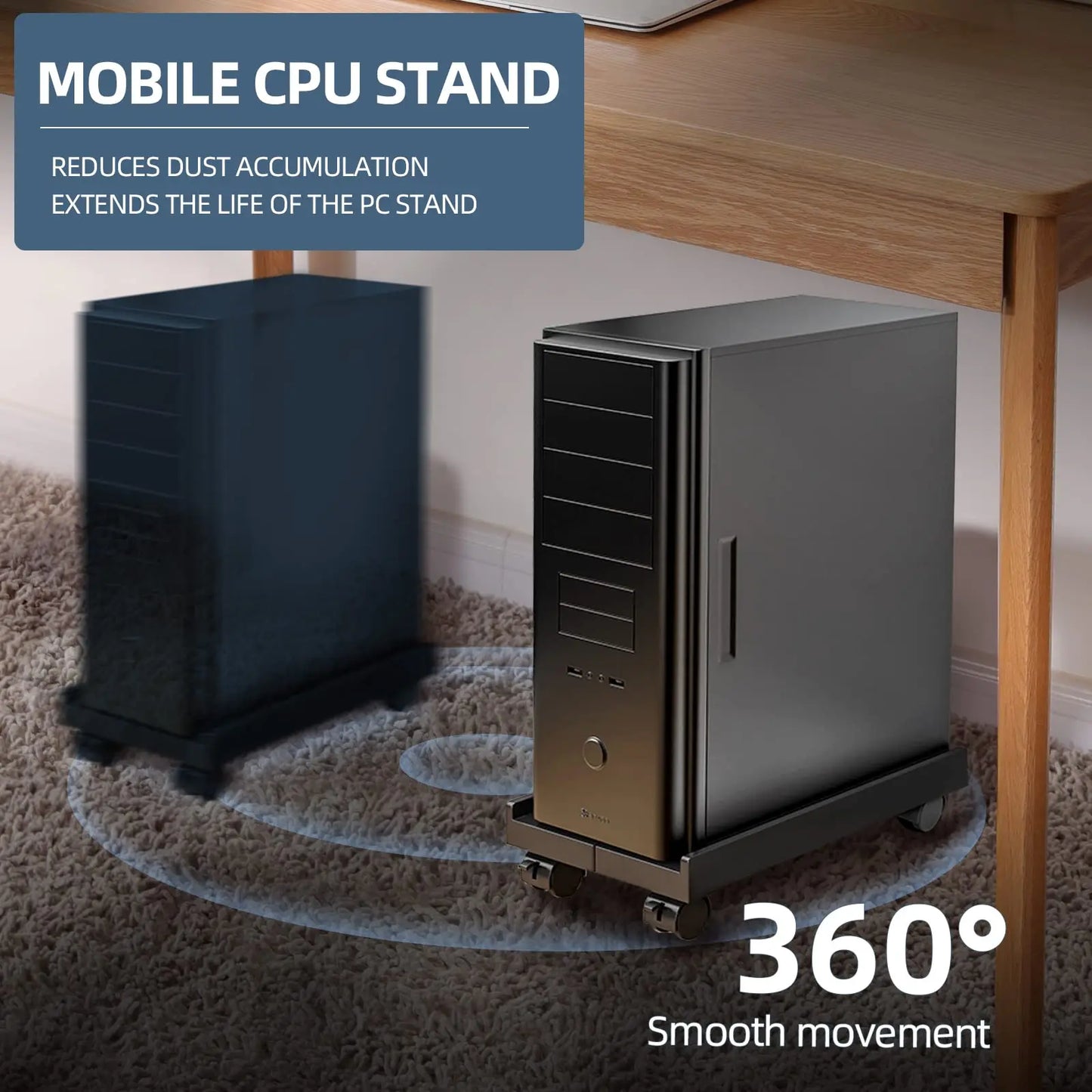 Adjustable Mobile CPU Stand
