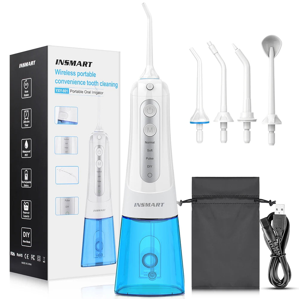 INSMART Oral Irrigator Dental Water Flosser Teeth Whitening