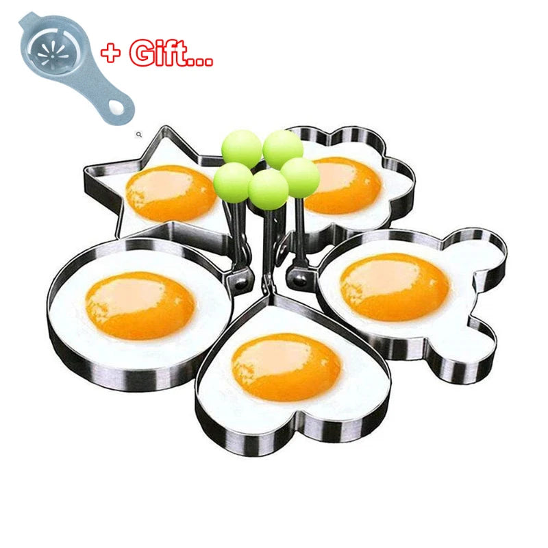 Egg Mold Ring Stainless Steel Round