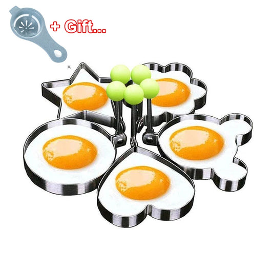 Egg Mold Ring Stainless Steel Round