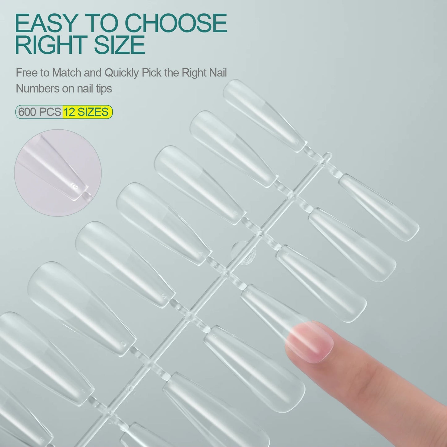 Nailpop Soft Gel Tips for Nails Acrylic Material