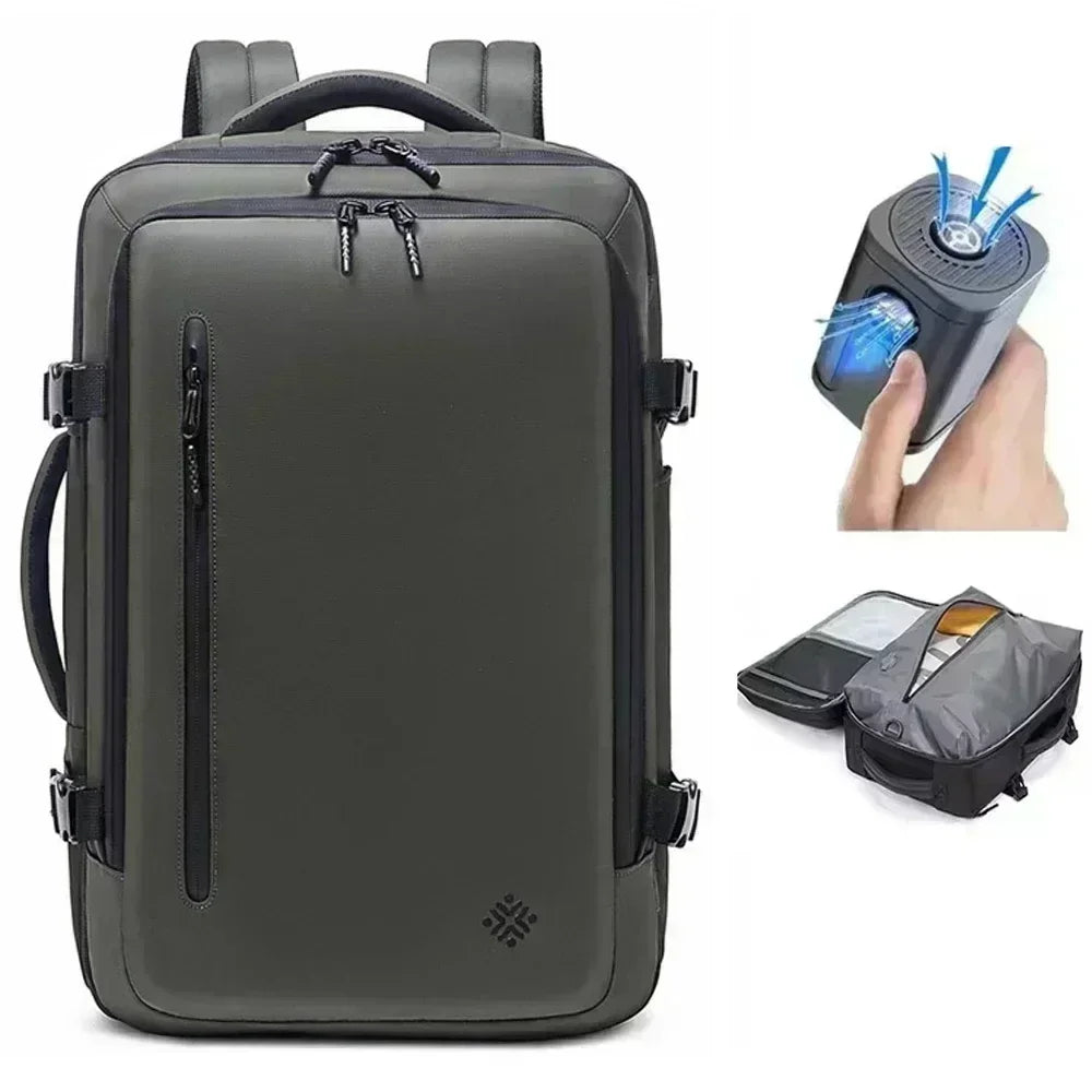 60L Airback Vacuum Compression Backpack with Wheels