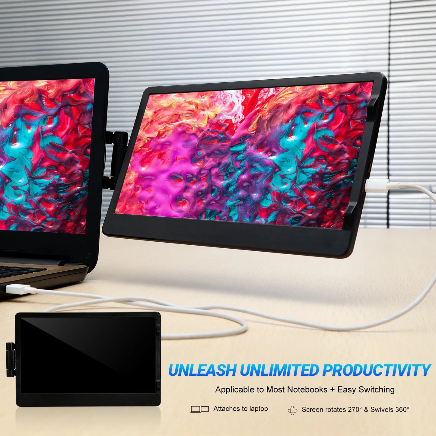 11.6-Inch EM116 Laptop Expansion Screen Game Monitor Portable