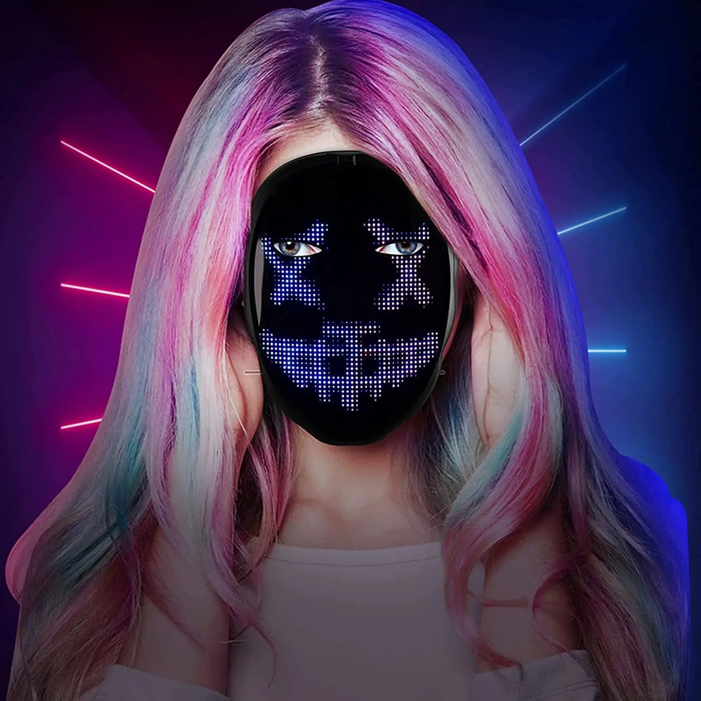 Face Transforming LED Mask with App Controlled