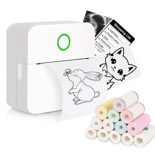 Mini Portabl Printer Inkless Sticker Maker
