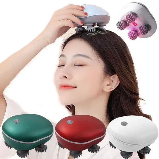 Electric Scalp Head Massager Red Light