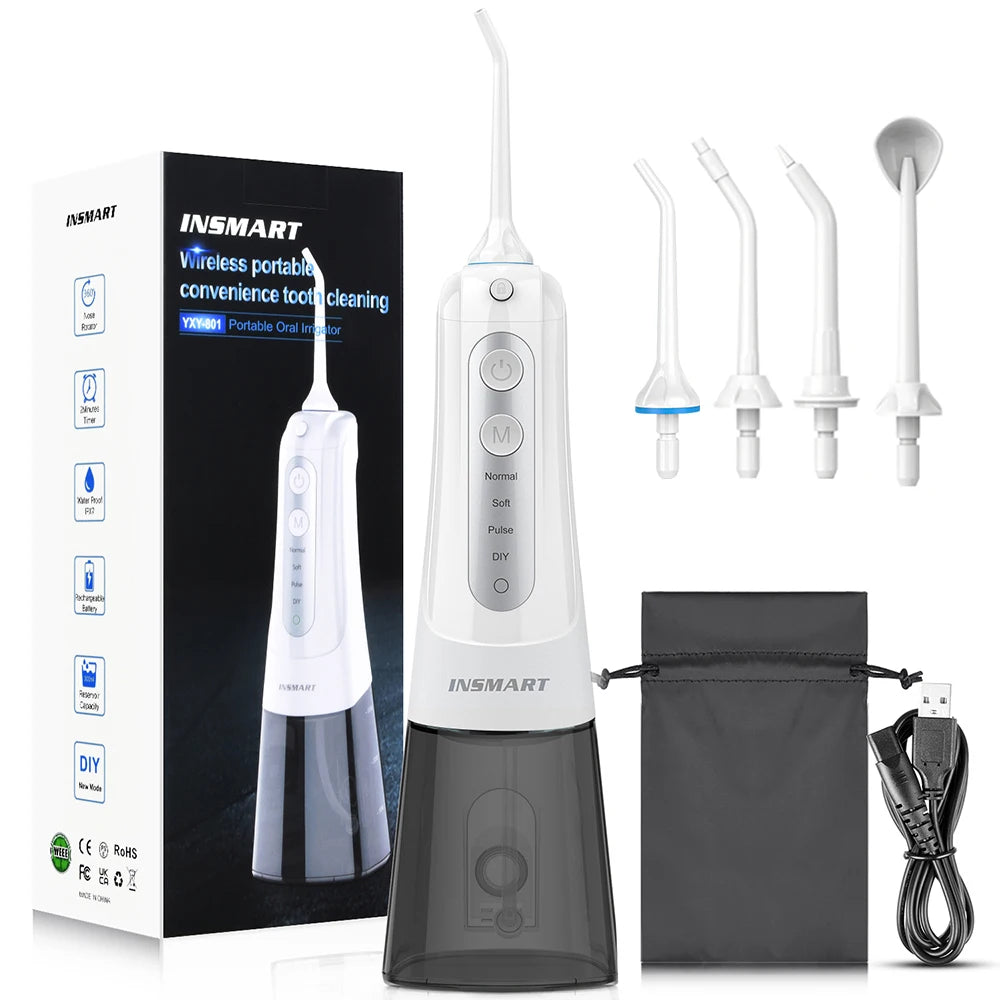 INSMART Oral Irrigator Dental Water Flosser Teeth Whitening