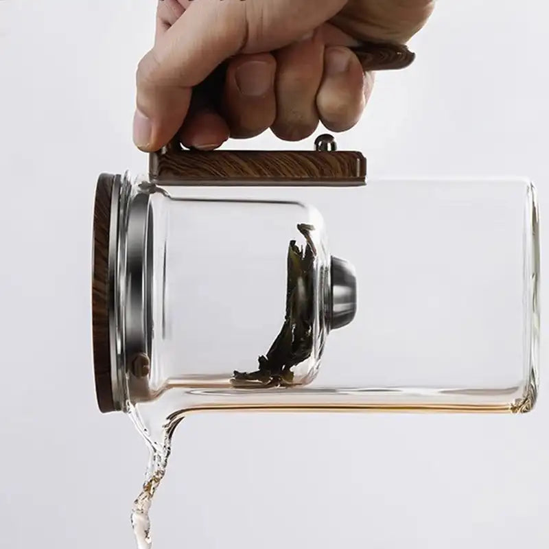 wooden tea pot