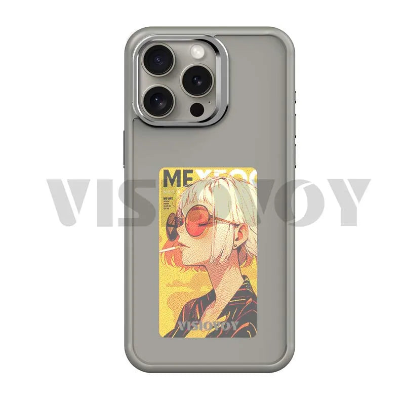 NFC Smart Phone Case For iphone 16 15 14 13 Pro Max E ink 4 Color Screen DIY