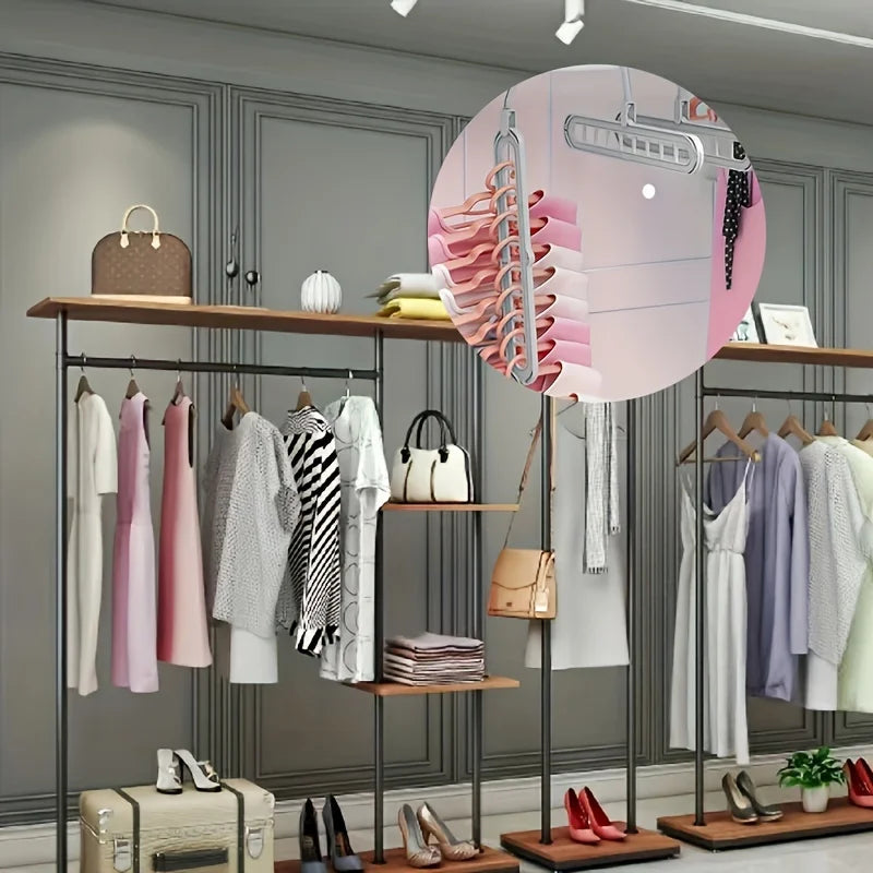 Plastic 9-Hole Foldable Hangers