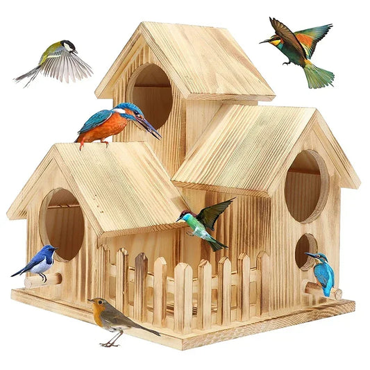 Wild Wooden Bird House