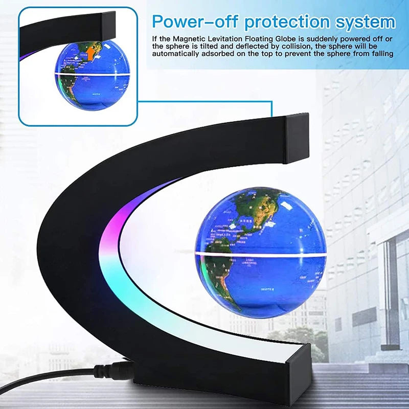 Magnetic Floating Levitation Globe LED World
