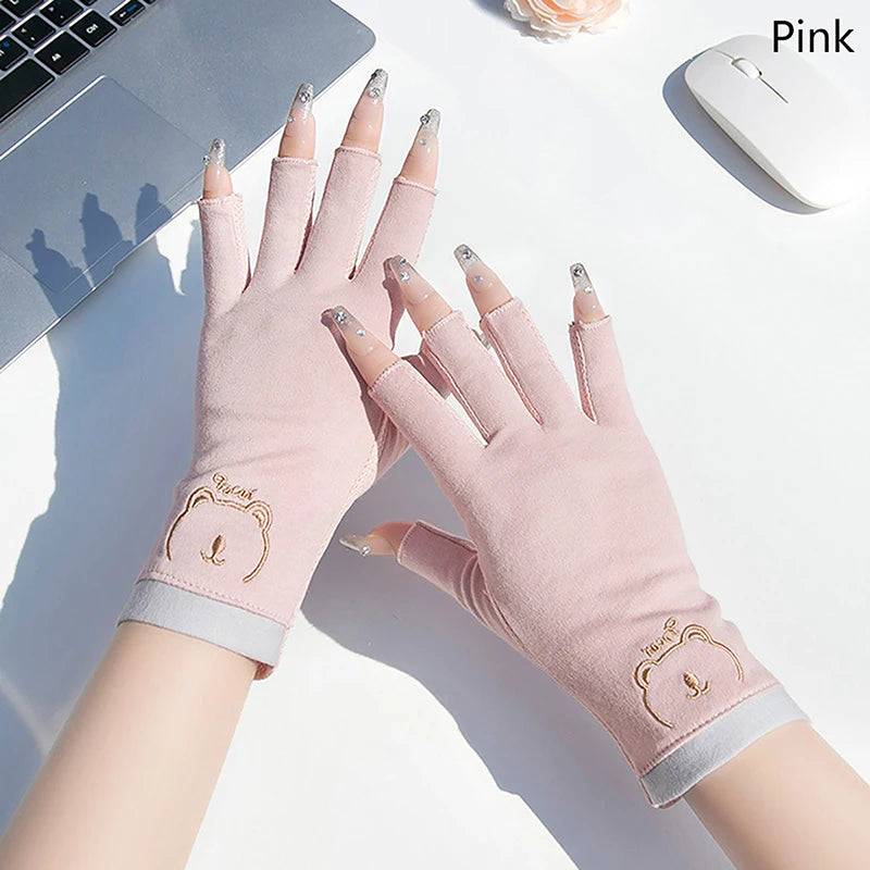 1 Pair Anti UV Nail Gloves