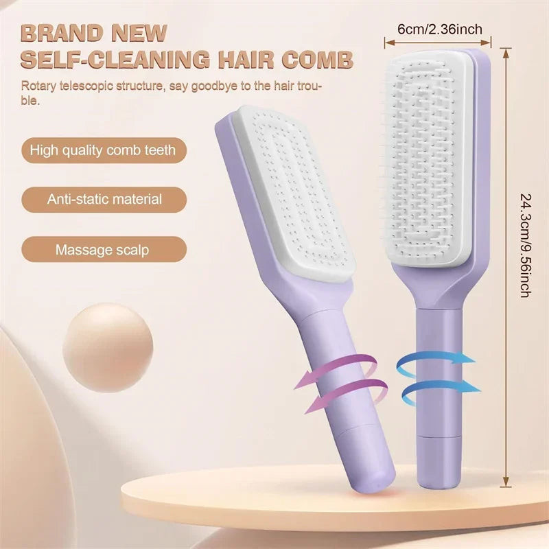 Automatic Cleaning Rotating Lifting Comb