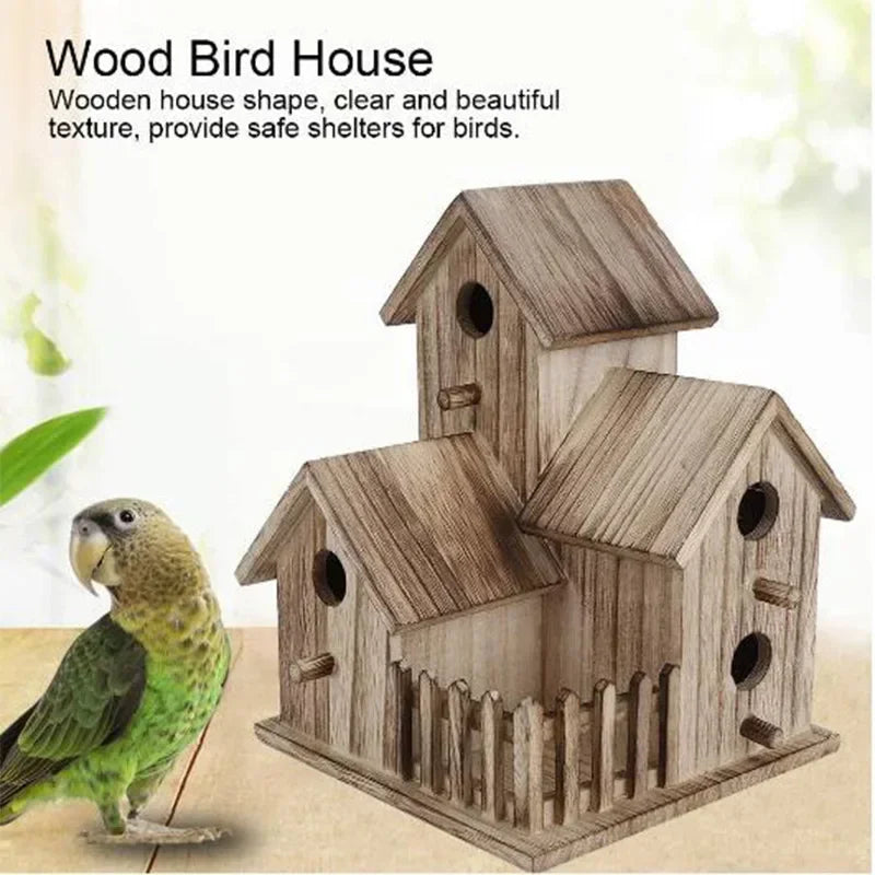 Wild Wooden Bird House