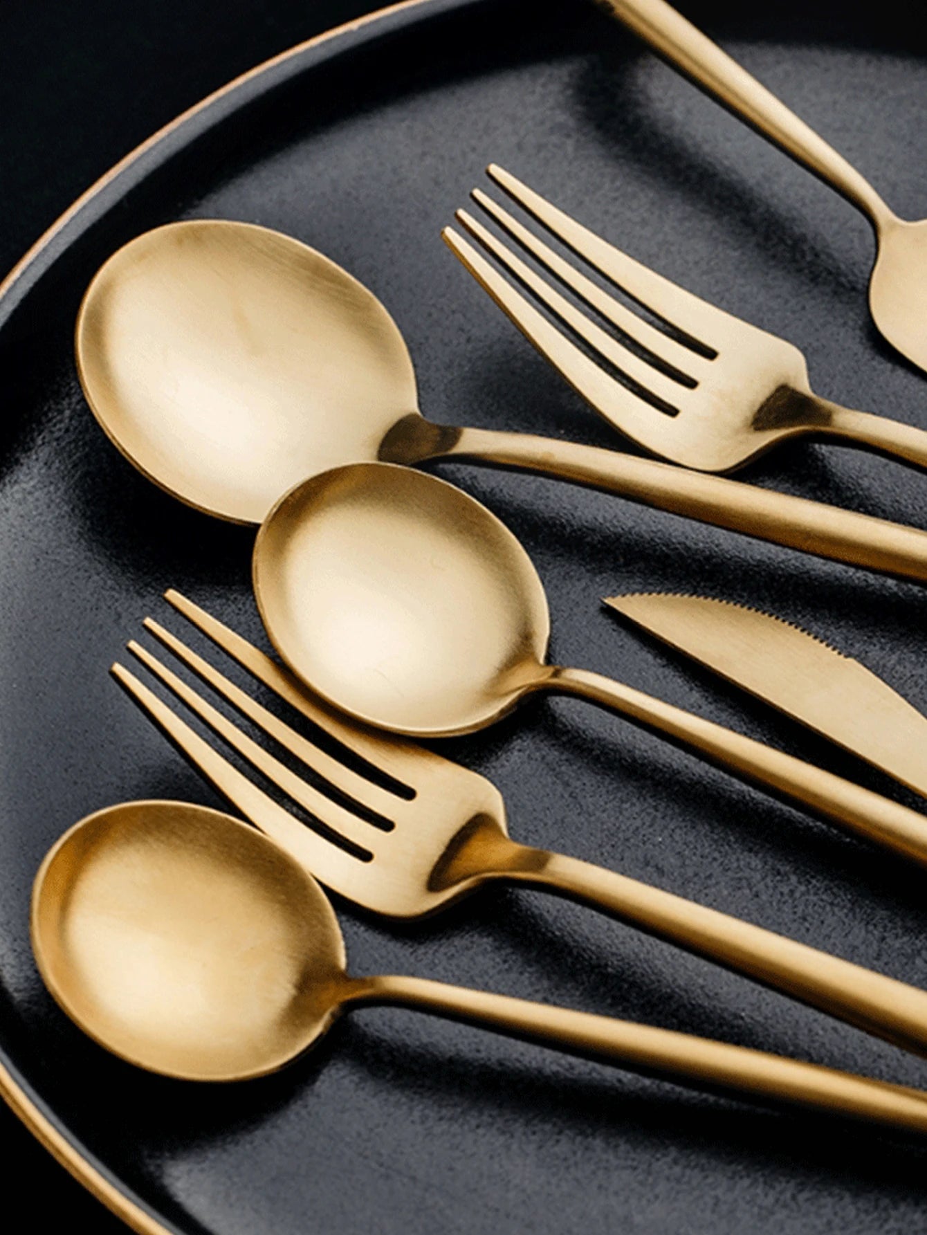 24pcs Dinnerware Set Stainless Steel Tableware