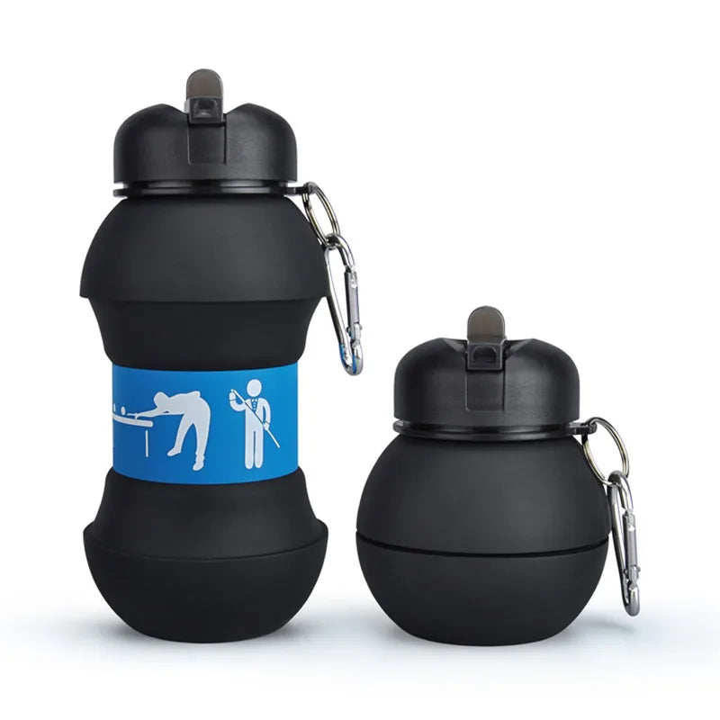 Foldable Football/basketball Silicone Water Bottle