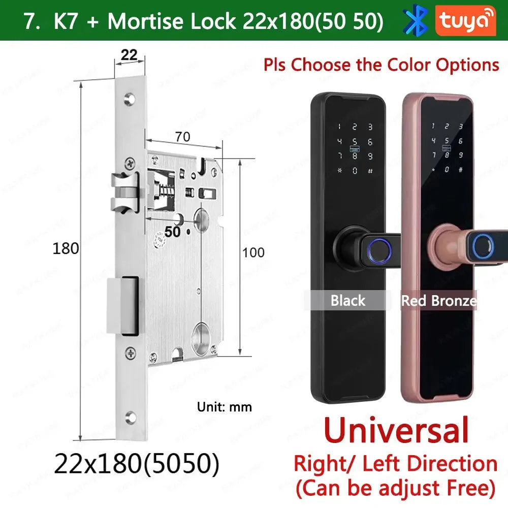 Tuya Bluetooth Intelligence Lock Biometric Fingerprint
