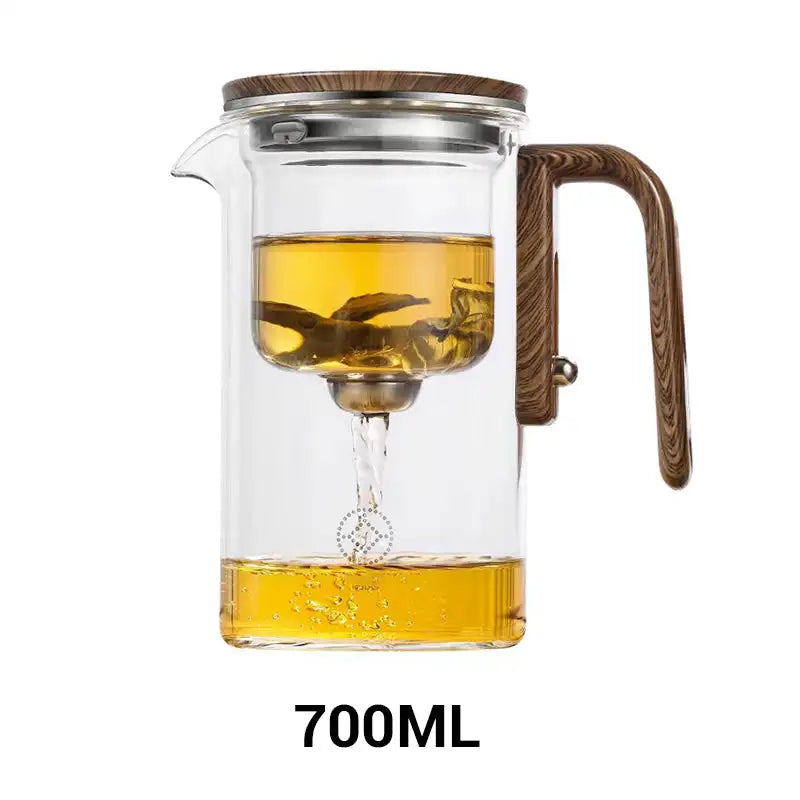 wooden tea pot