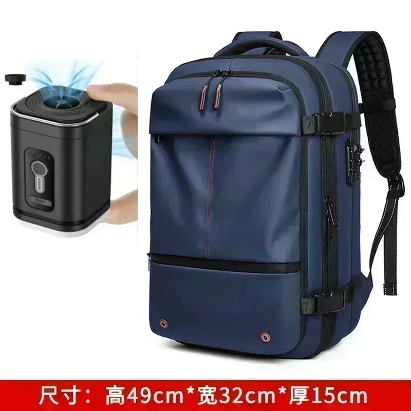 60L Airback Vacuum Compression Backpack with Wheels