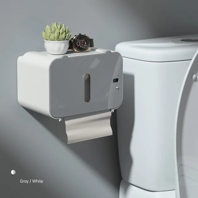 Induction Toilet Paper Holder Shelf Automatic