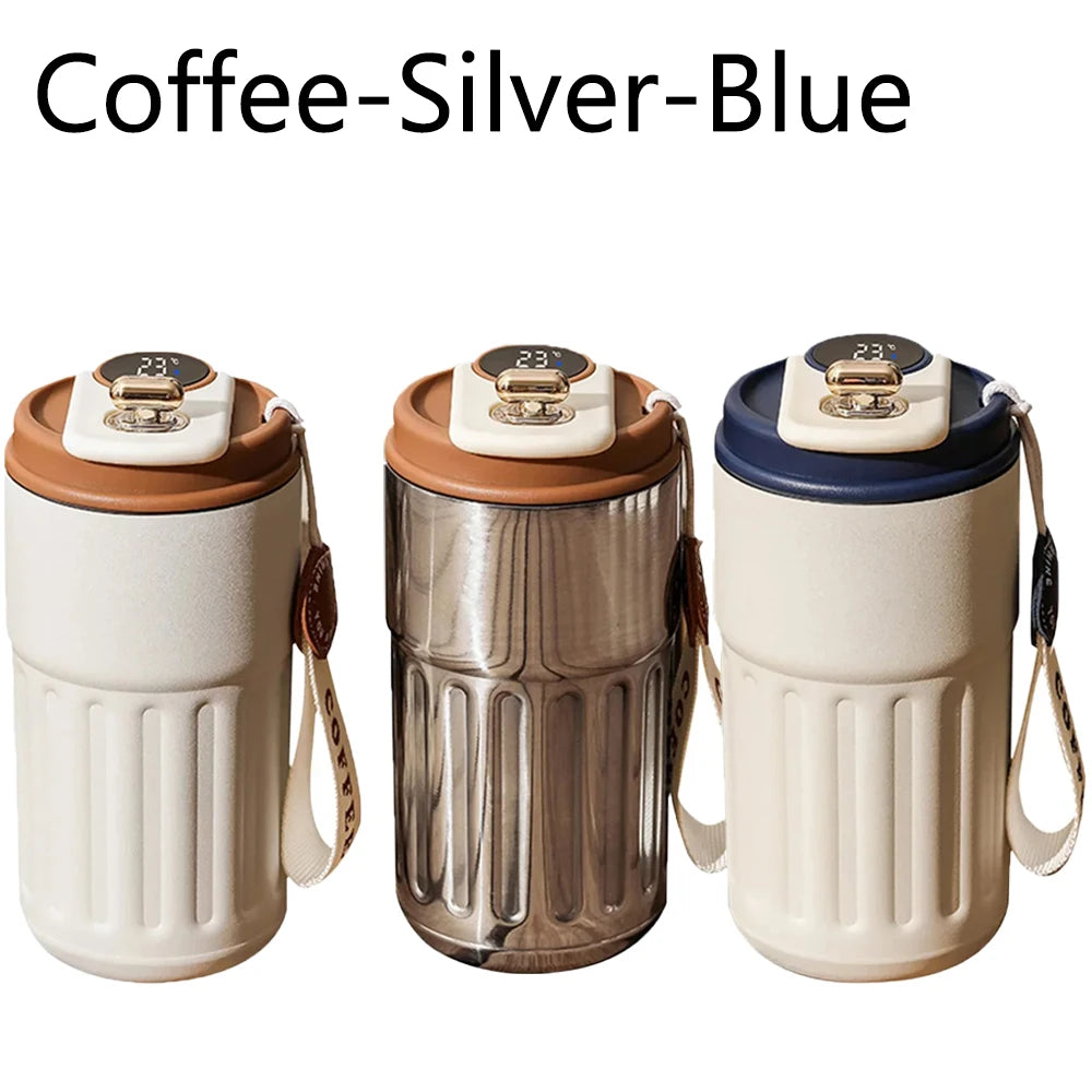 Smart coffee mug that measures temperature