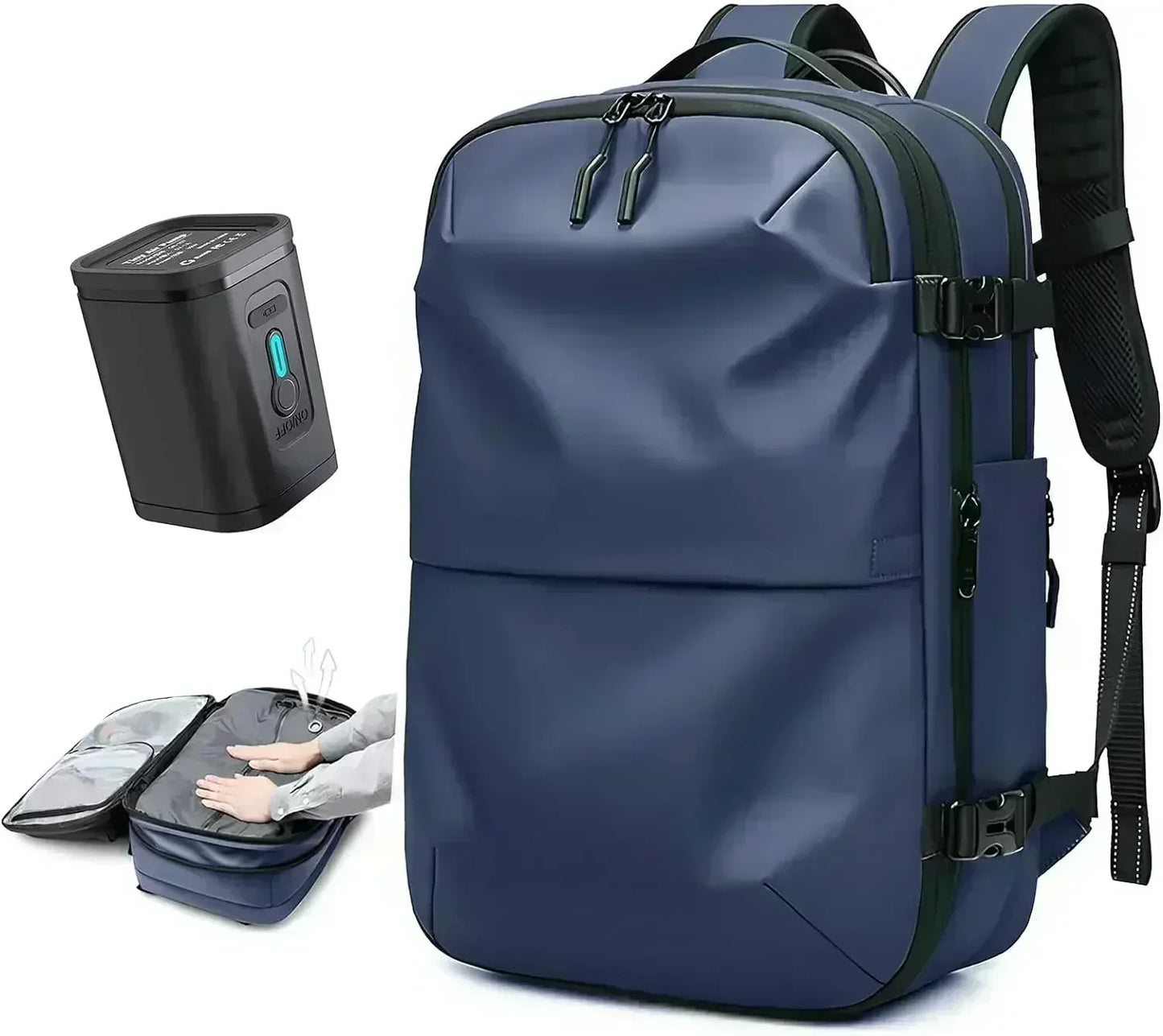 60L Airback Vacuum Compression Backpack with Wheels