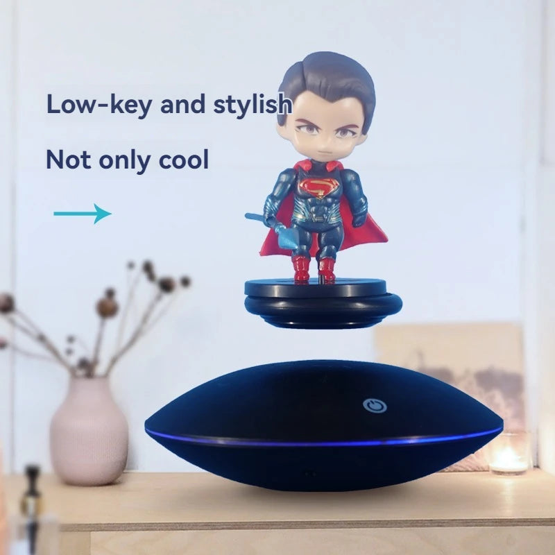 Magnetic levitation tray decoration in the shape of a flying saucer