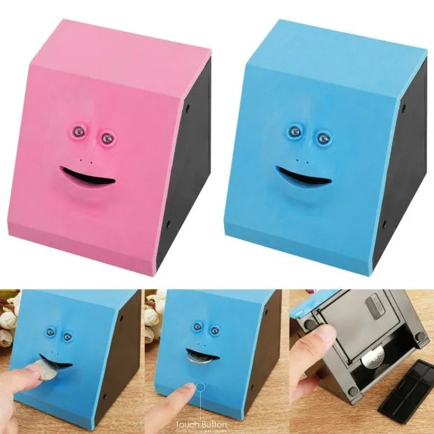 Human Face Piggy Bank Box Saving