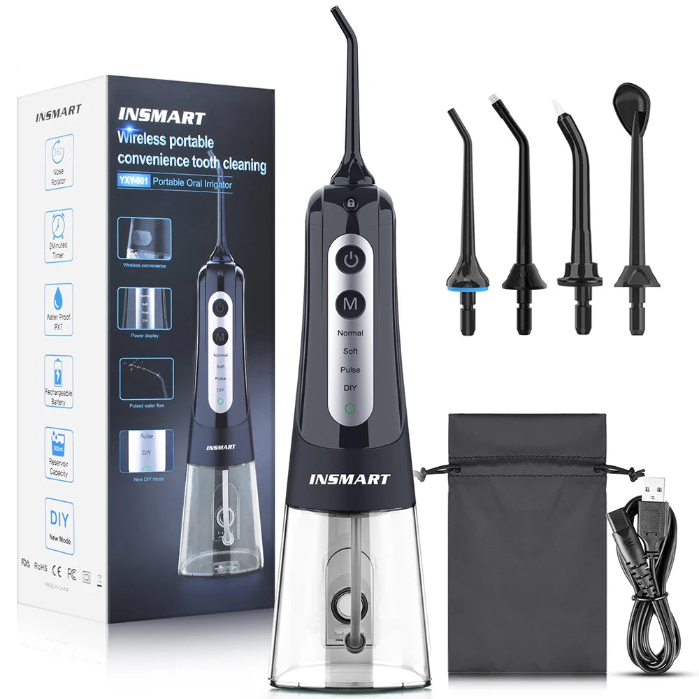 INSMART Oral Irrigator Dental Water Flosser Teeth Whitening