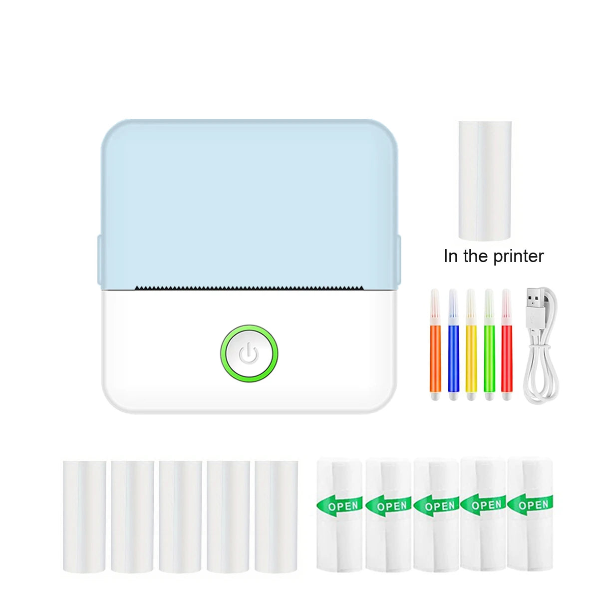 Mini Portabl Printer Inkless Sticker Maker