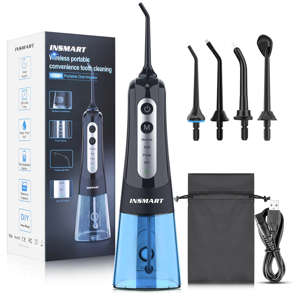 INSMART Oral Irrigator Dental Water Flosser Teeth Whitening