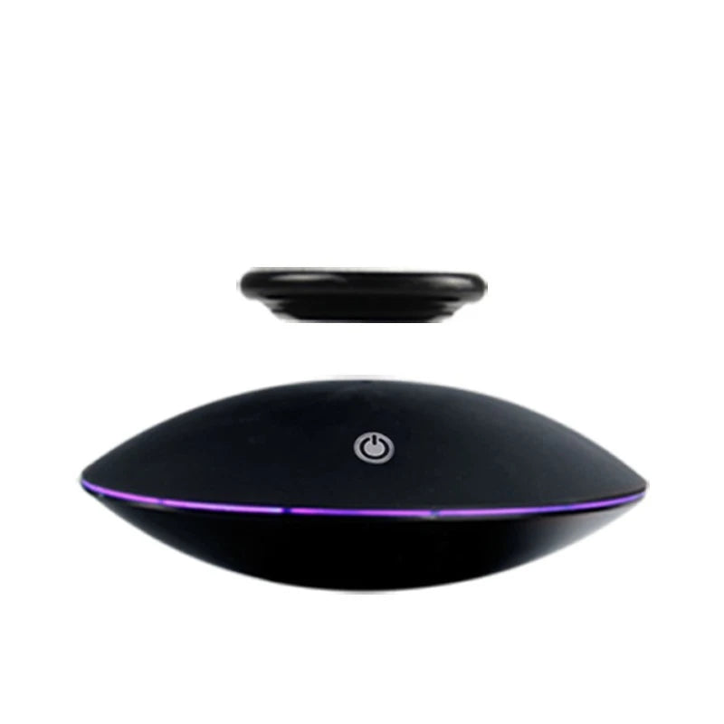 Magnetic levitation tray decoration in the shape of a flying saucer
