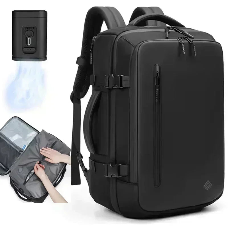 60L Airback Vacuum Compression Backpack with Wheels