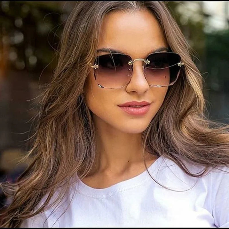 Rimless Women's Sunglasses Fashion