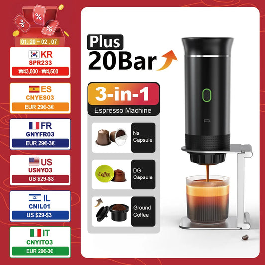 Electric Portable Espresso Coffee Machine