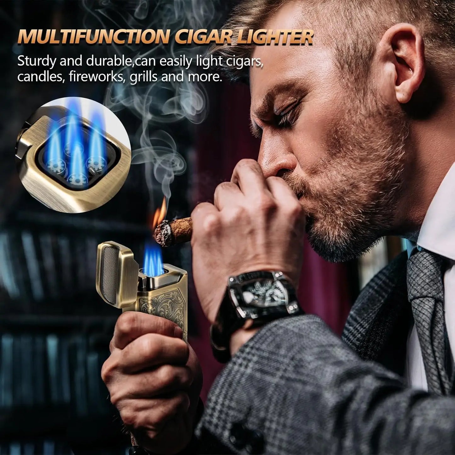 Cigar Lighter 4 Jet Flame