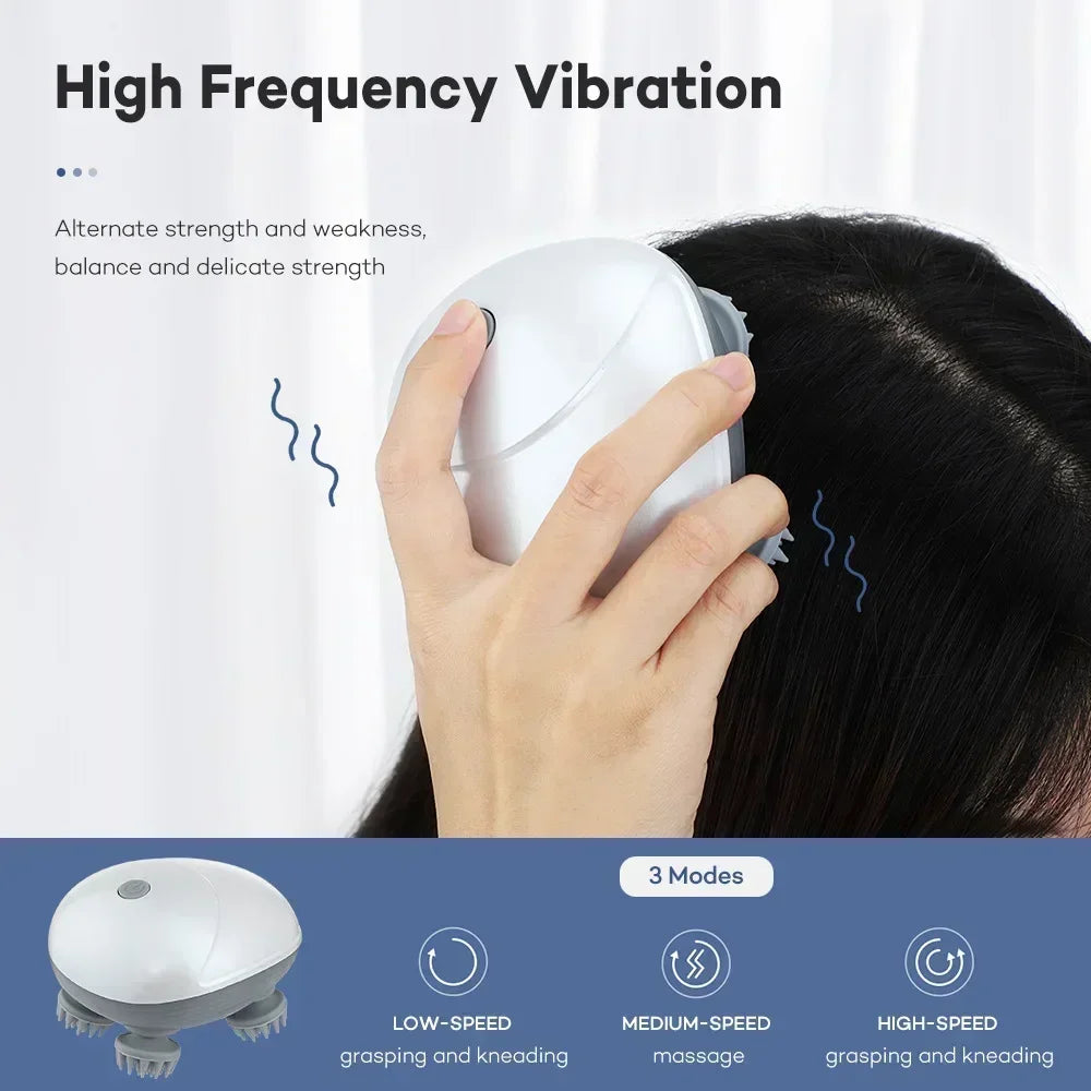 Electric Scalp Head Massager Red Light