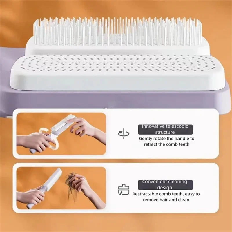 Automatic Cleaning Rotating Lifting Comb