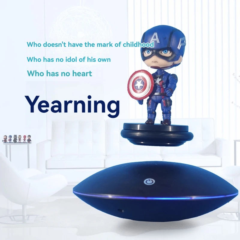 Magnetic levitation tray decoration in the shape of a flying saucer
