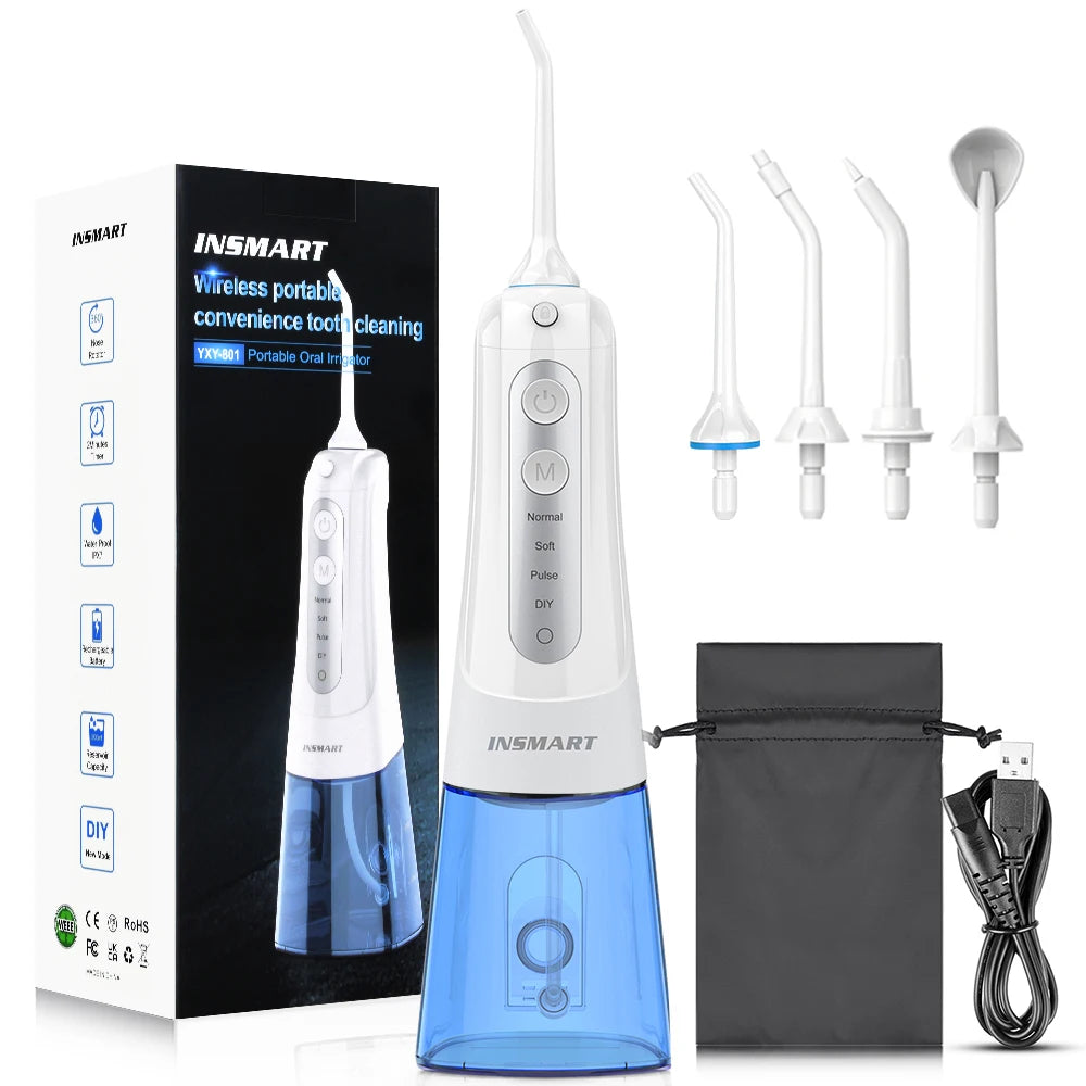 INSMART Oral Irrigator Dental Water Flosser Teeth Whitening