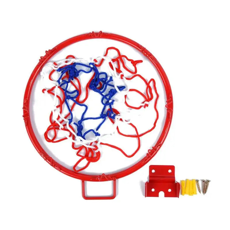 Hanging Basketball Hoop Wall Mounted Goal Hoop Rim Net