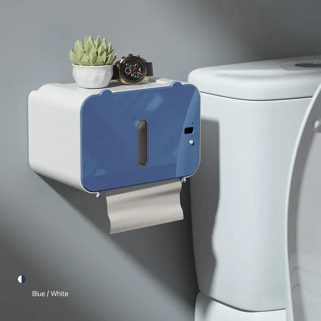 Induction Toilet Paper Holder Shelf Automatic
