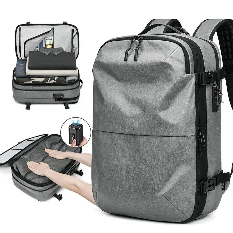 60L Airback Vacuum Compression Backpack with Wheels